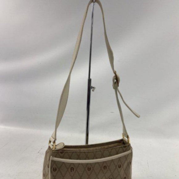 Etienne Aigner Beige Women's Adjustable Strap Crossbody Shoulder Bag with Wallet - Picture 7 of 7